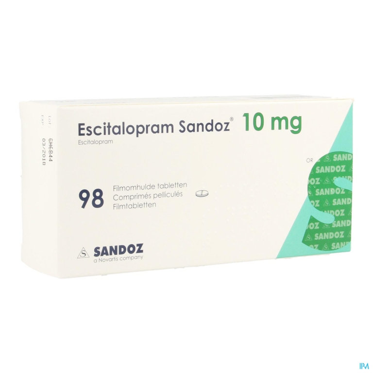 Escitalopram Sandoz 10mg Impex.filmomh Tabl 98 Pip