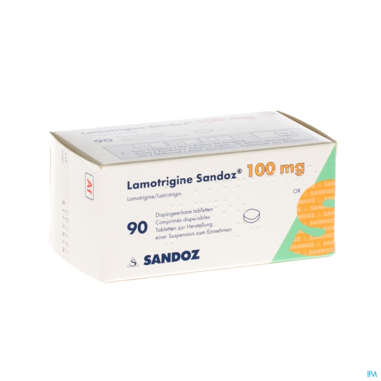 Lamotrigine 100mg Sandoz Comp Disp 90