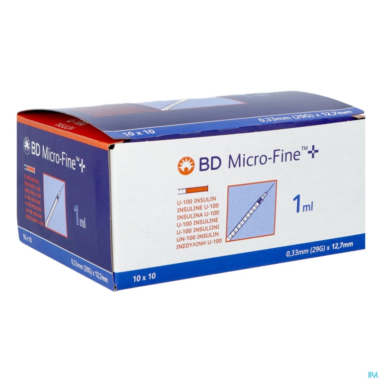 Bd Microfine+ Ins.spuit 1,0ml 29g 12,7mm100 324827