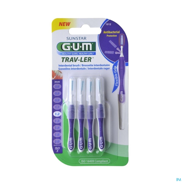 Gum Proxabrush Travel Cyl. Xfine 4 1512