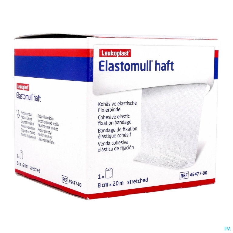 Elastomull Haft Latexvrij 8cmx20m 4547700