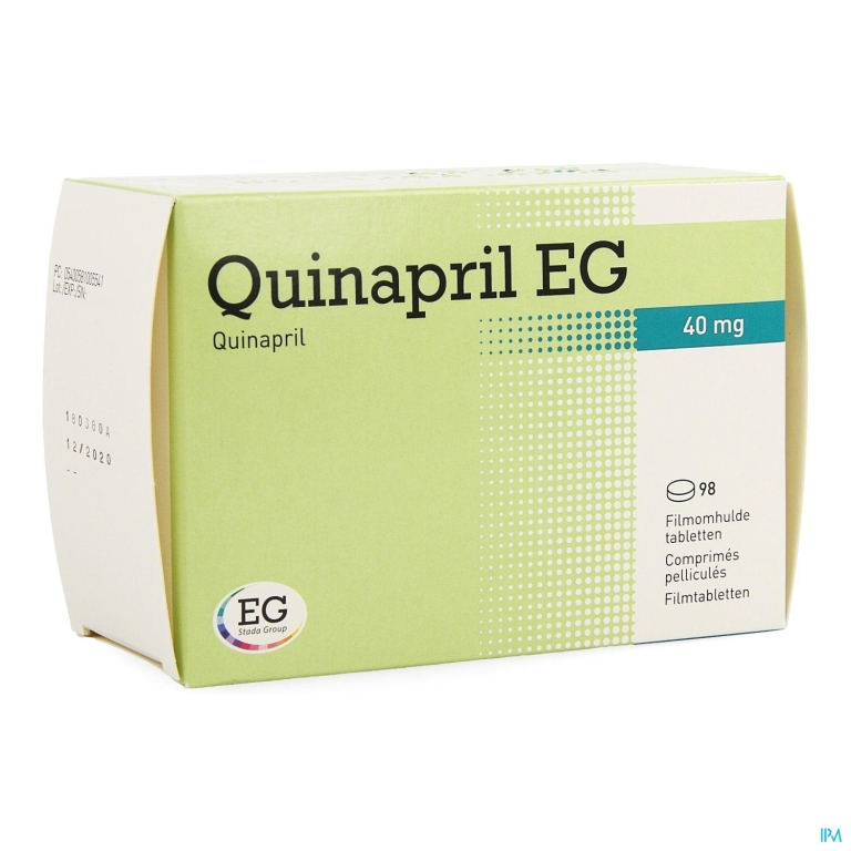 Quinapril EG 40Mg Tabl 98X40Mg