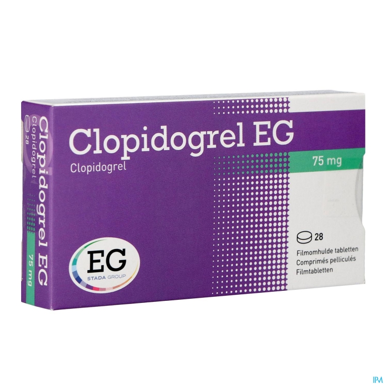 Clopidogrel EG 75 Mg Tabl Pell 28 X 75 Mg