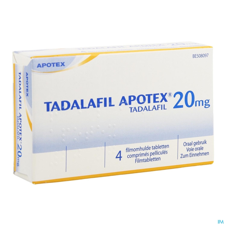 Tadalafil Apotex 20mg Filmomh Tabl 4