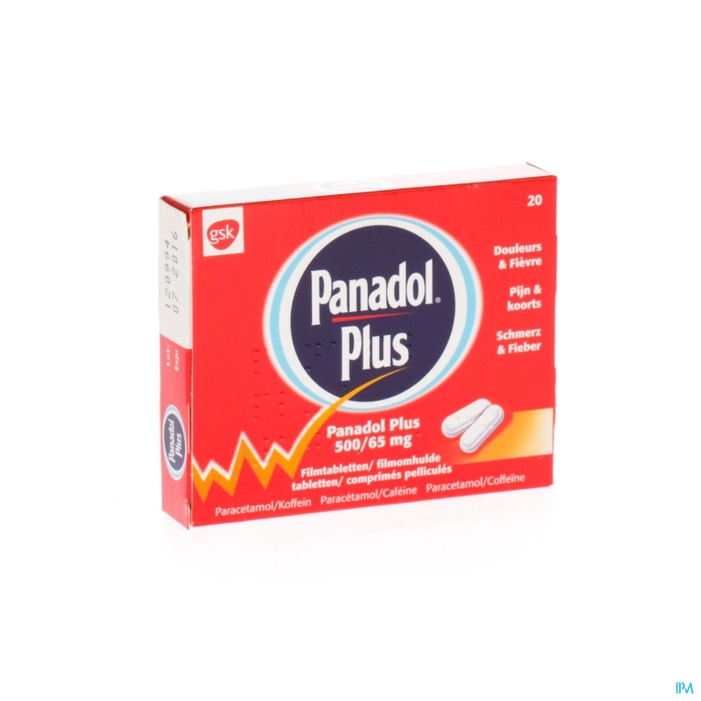 Panadol Plus 500mg/65mg Filmomh Tabl 20