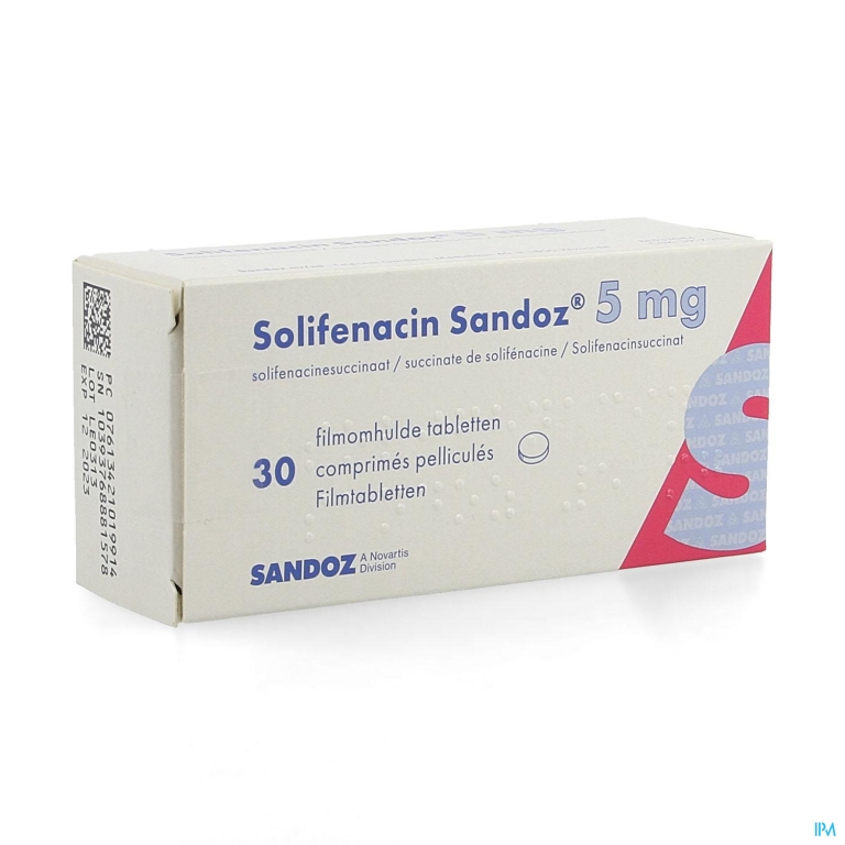 Solifenacin Sandoz 5mg Filmomh Tabl 30 X 5mg