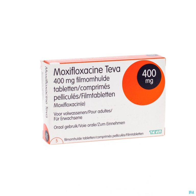 Moxifloxacine Teva 400mg Filmomh Tabl 5