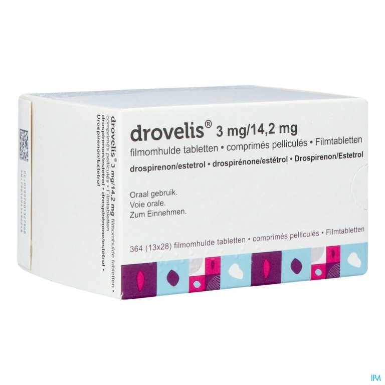 Drovelis 3mg/14,2mg Filmomh Tabl 13x(24+4)