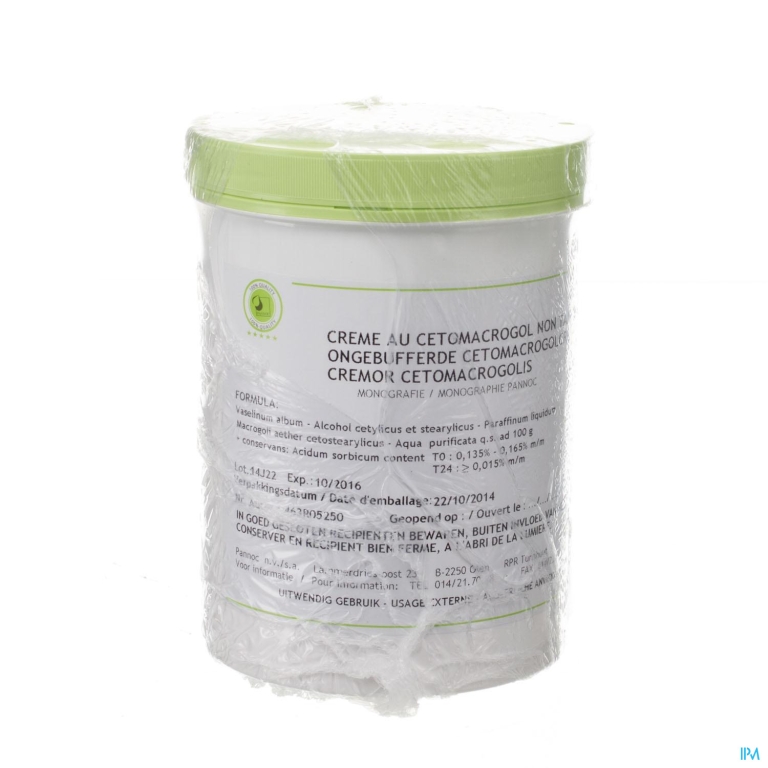 Cetomacrogol Creme Ongebufferd 1kg Pannoc