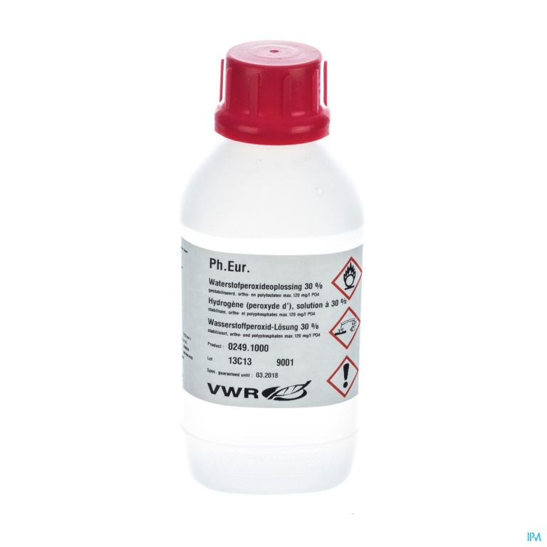 Waterstofperoxyde 30% g/g Ph.eur 1l Vwr