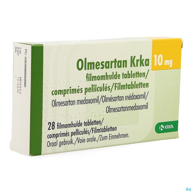 Olmesartan Krka 10mg Filmomh Tabl 28 X 10mg