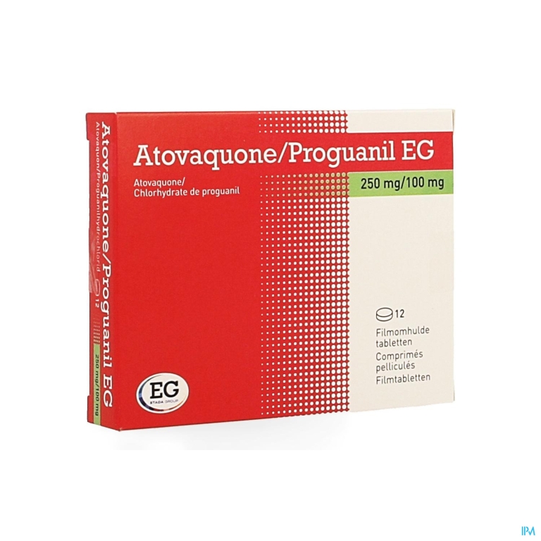 Atovaquone Proguanil EG 250Mg/100Mg Film.Tabl  12