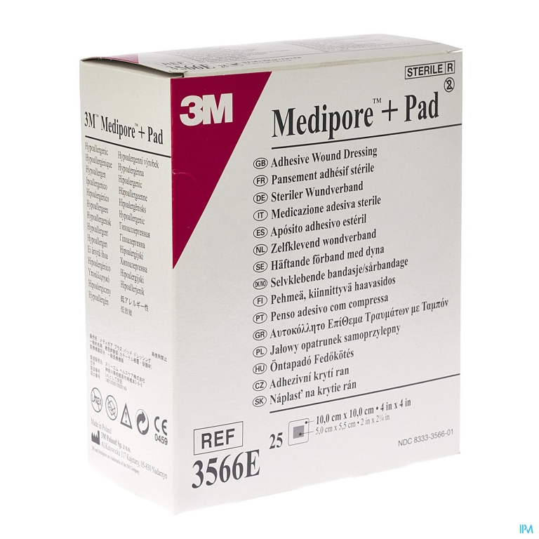 Medipore + Pad 3m 10×10,0cm 25 3566e