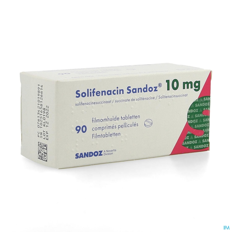 Solifenacin Sandoz 10mg Filmomh Tabl 90 X 10mg