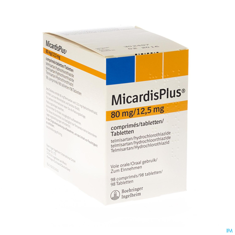 Micardisplus Comp 98 X 80mg/12,5mg