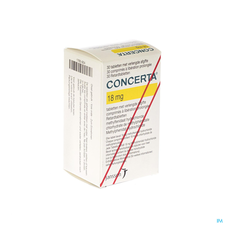 Concerta Tabl 30 X 18mg