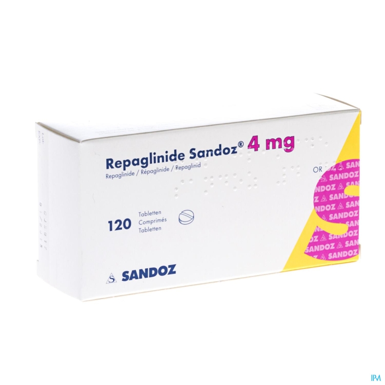 Repaglinide Sandoz 4,0mg Tabl 120