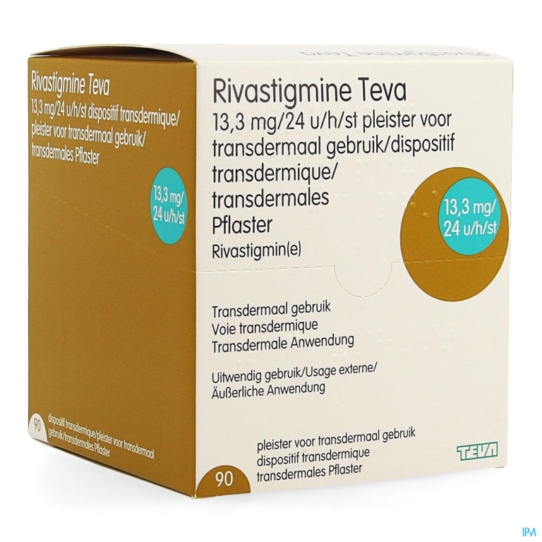 Rivastigmine Teva 13,3mg/24h Pleister Transderm.90