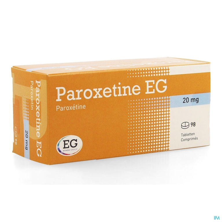 Paroxetine EG 20Mg Tabl  98 X 20Mg