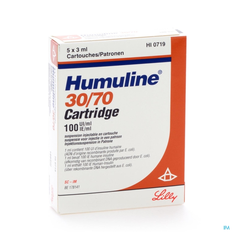 Humuline 30/70 Cartr. 5×300 Iu/3ml