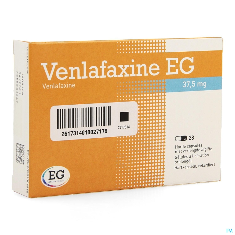 Venlafaxine EG 37,5 Mg Caps Verlengde Afgifte 28