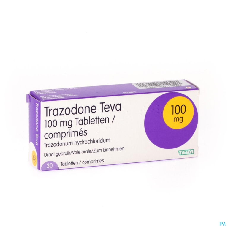 Trazodone Teva Tabl 30 X 100mg