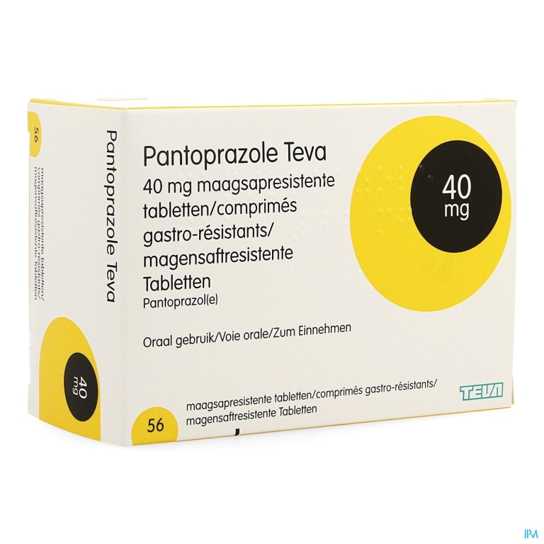 Pantoprazole Teva 40mg Impex Maagsapresist 56 Pip