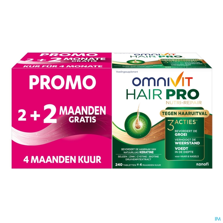 Omnivit Hair Pro Nutri Repair Comp 120+120 Promo