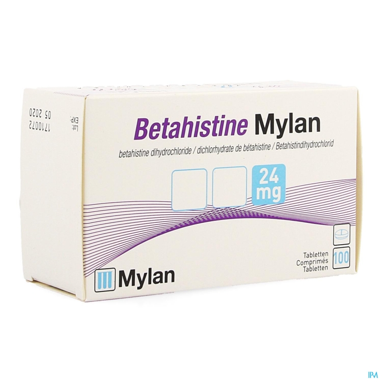 Betahistine Mylan 24mg Comp 100 X 24mg