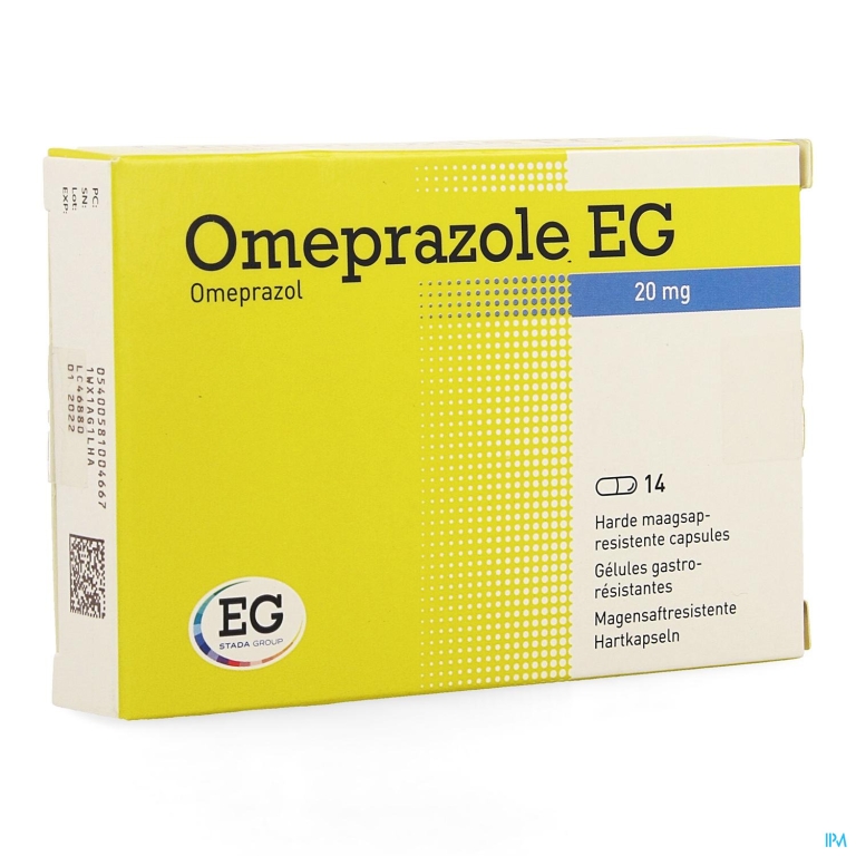 Omeprazole EG 20Mg Caps Maagsapresist Blis 14X20Mg