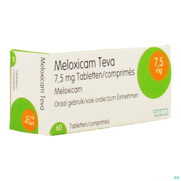 Meloxicam Teva 7,5mg Tabl 60 X 7,5mg