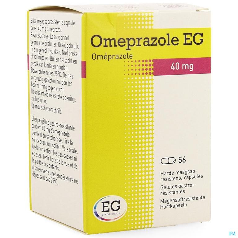 Omeprazole EG 40 Mg Maagsapresist Caps Pot 56X40Mg
