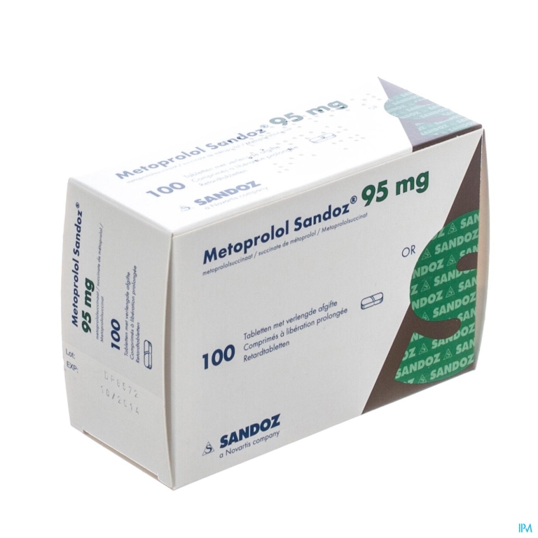 Metoprolol 95mg Sandoz Tabl Verl Afg 100x 95mg