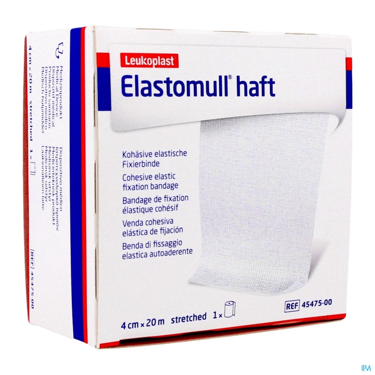 Elastomull Haft Latexvrij 4cmx20m 4547500