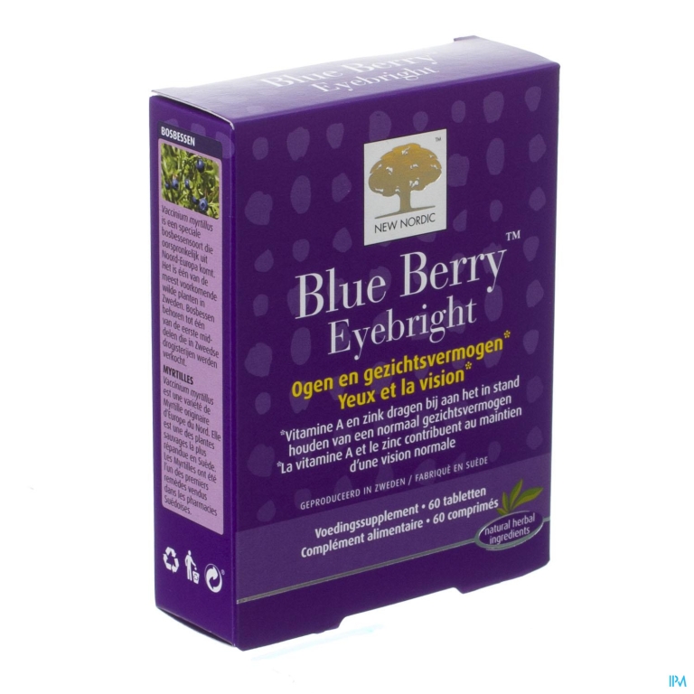New Nordic Blue Berry Eyebright Tabl 60