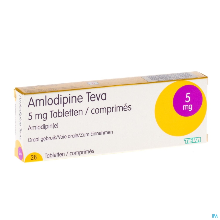 Amlodipine Teva 5mg Tabl Blister 28