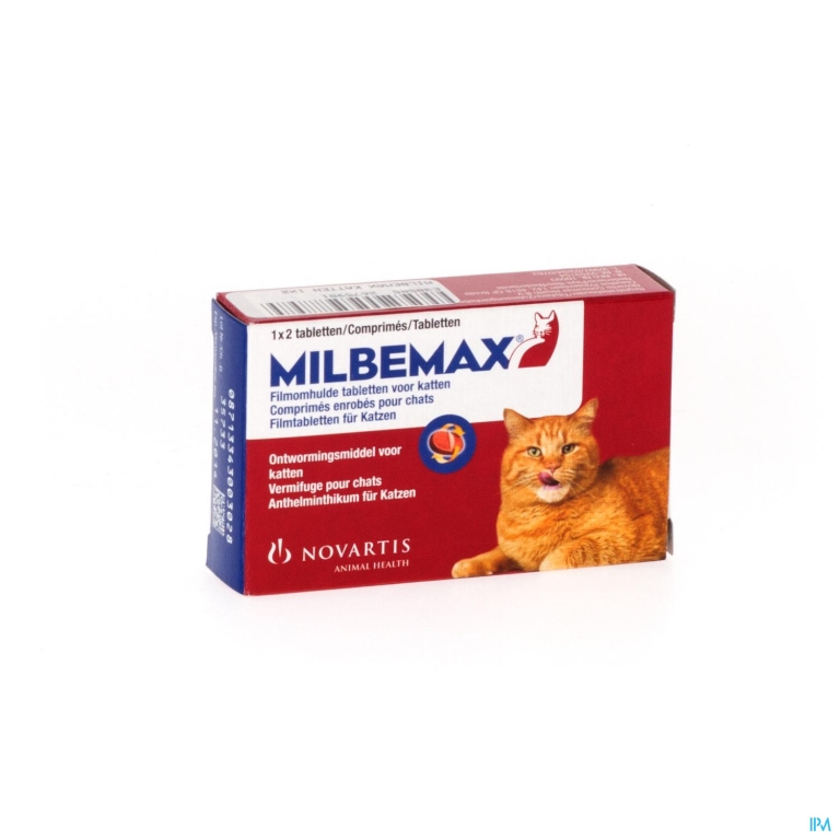 Milbemax Katten Filmomh Tabl Blister 1×2