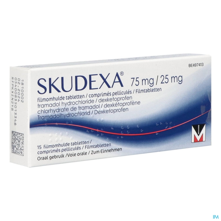 Skudexa 75mg/25mg Filmomh Tabl 15