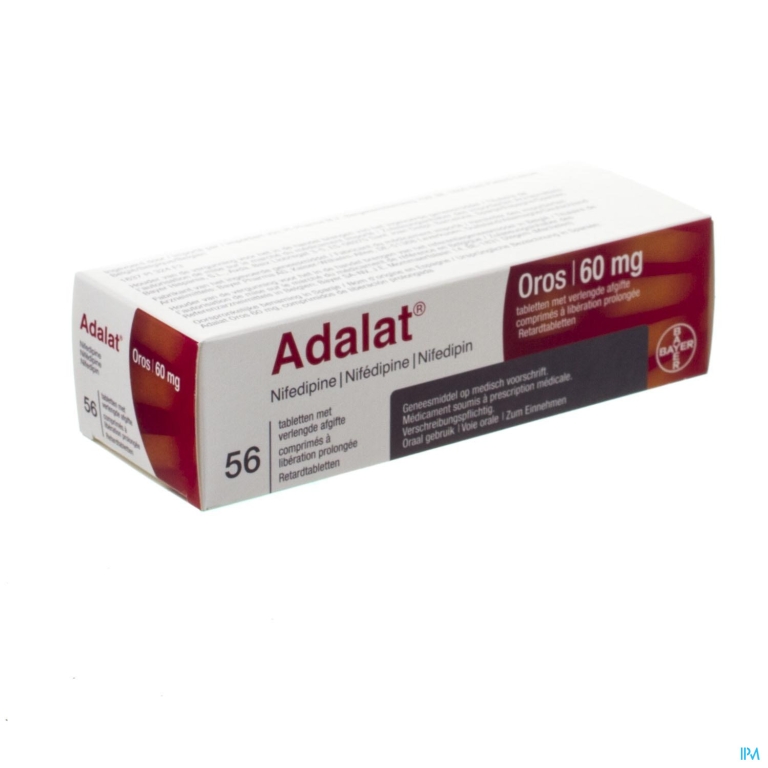 Adalat Oros 60mg Pi Pharma Comp 56 X 60mg Pip