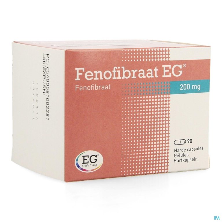 Fenofibrate EG 200 Mg Caps 90 X 200 Mg