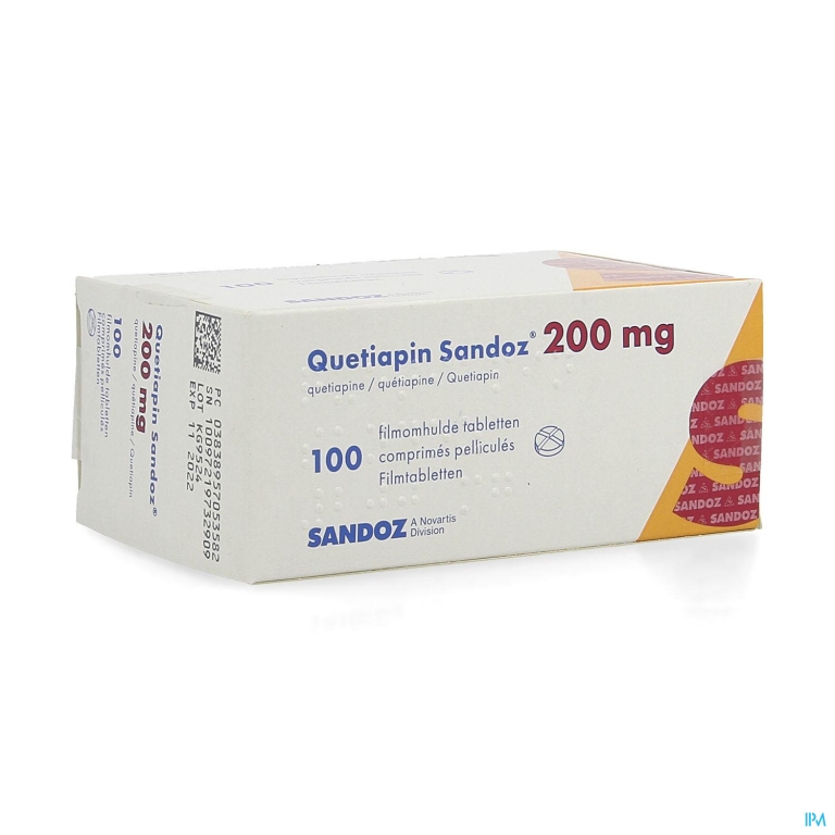 Quetiapin Sandoz Filmomh Tabl 100 X 200mg