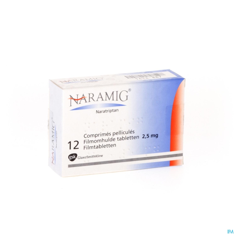 Naramig Tabl 12 X 2,5mg