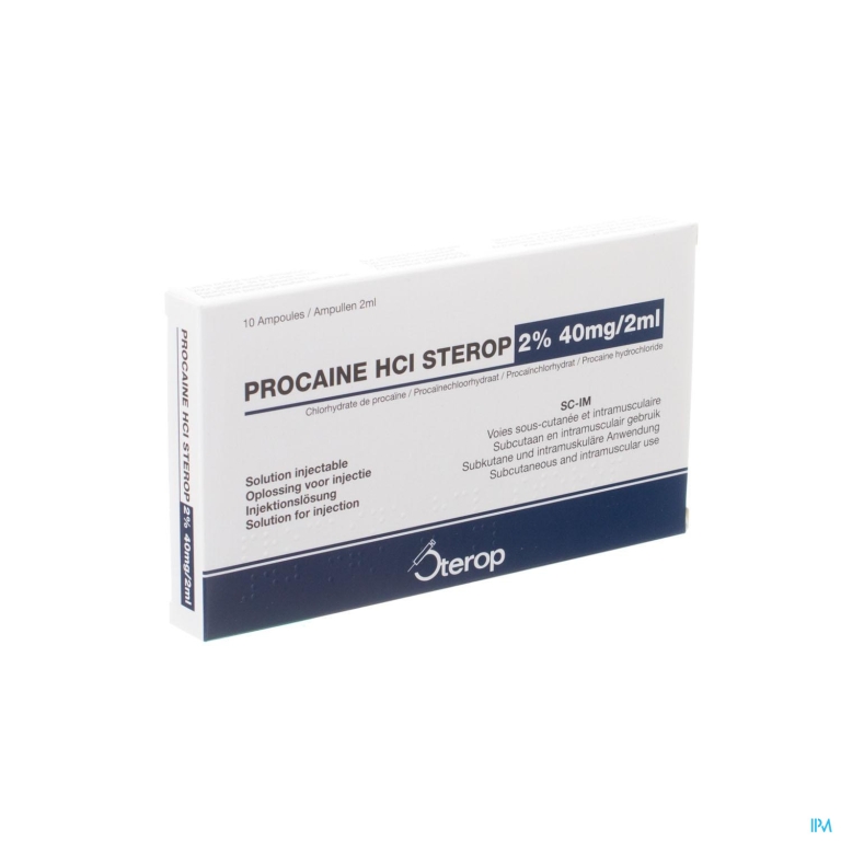 Sterop Proc 2 % Hcl 40mg 2ml 10 Amp