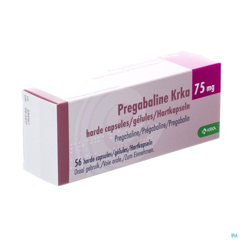 Pregabaline Krka 75mg Harde Caps 56 X 75mg