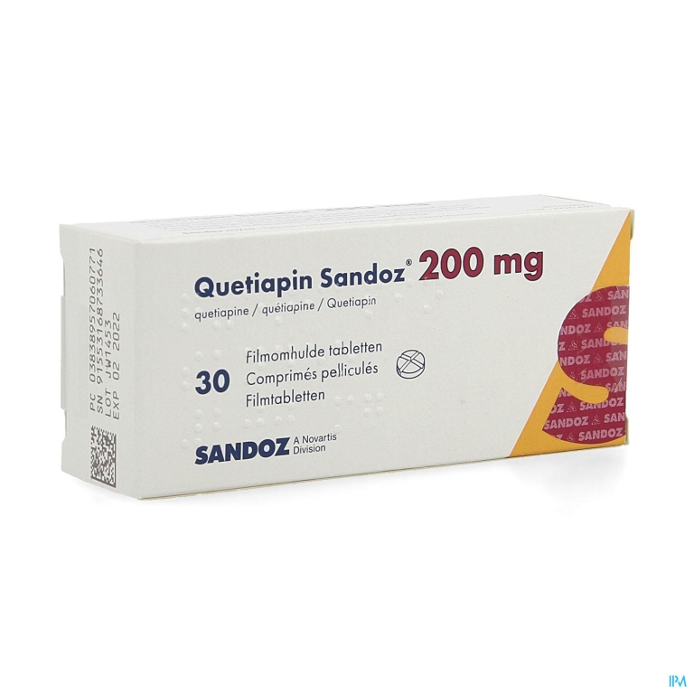 Quetiapin Sandoz Filmomh Tabl 30 X 200mg