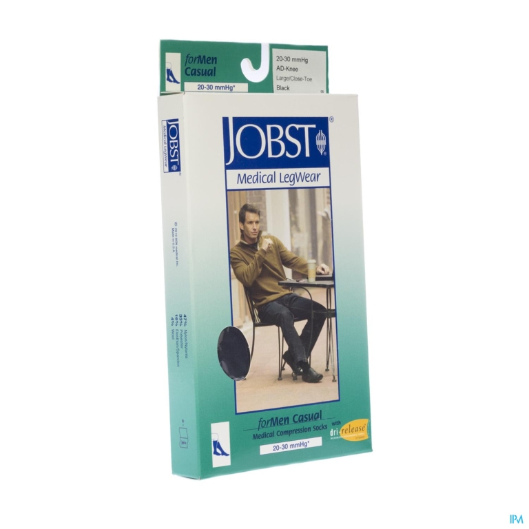 Jobst For Men Casual K2 20-30 Ad Black l 1p