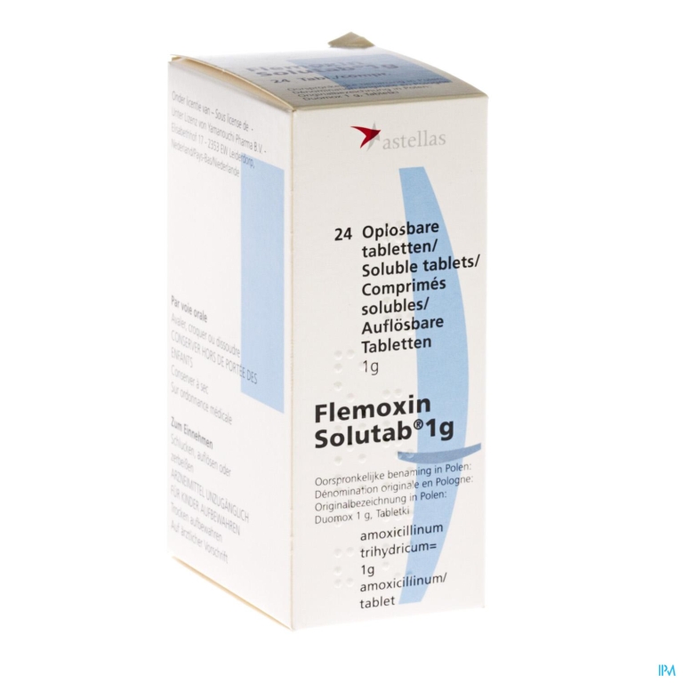 Flemoxin Pi Pharma Solutab 24 X 1g Pip