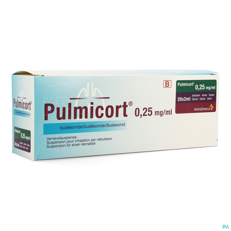 Pulmicort Pi Pharma Dos Neb 0,25mg/ml 20x2ml Pip