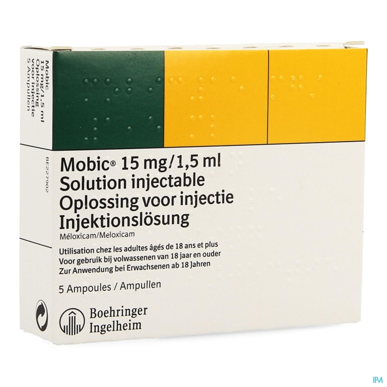 Mobic Sol Inj Amp 5 15mg/1,5ml