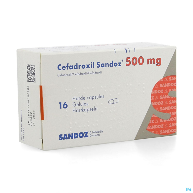 Cefadroxil 500mg Sandoz Caps 16x500mg